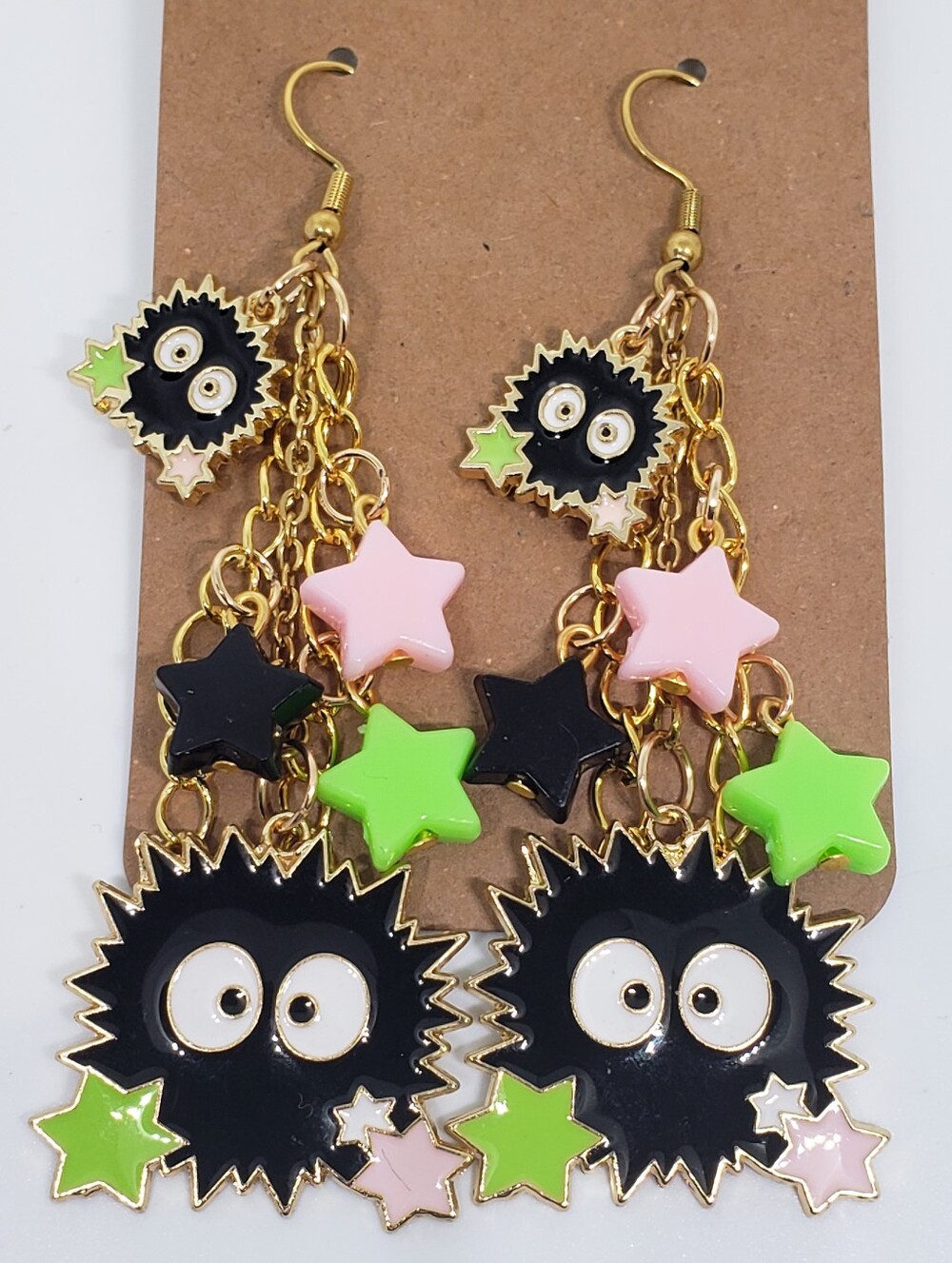 Handmade My Neighbor Totoro Soot sprite Spirited Away Dangle Earrings